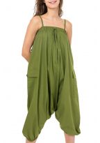 Sarouel mixte et combinaison short kaki Jumbly