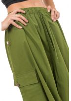 Sarouel mixte et combinaison short kaki Jumbly