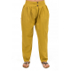 Pantalon bouffant carotte femme moutarde Bindi