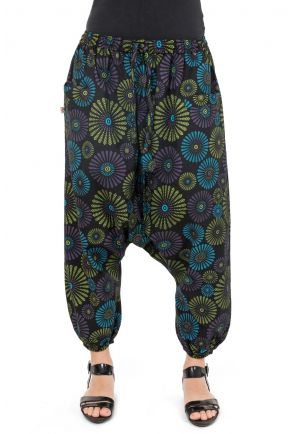Pantacourt sarouel femme funny print Bidhiyo